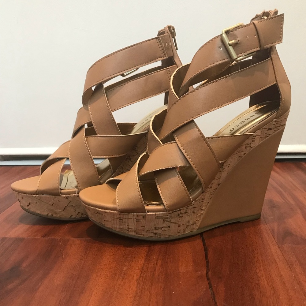 Bamboo Brand Strappy Wedge